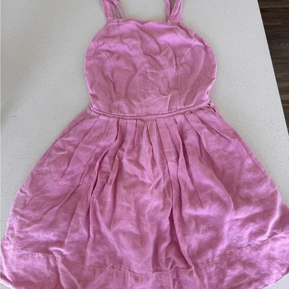Free people pink open back sundress - Picture 1 of 3
